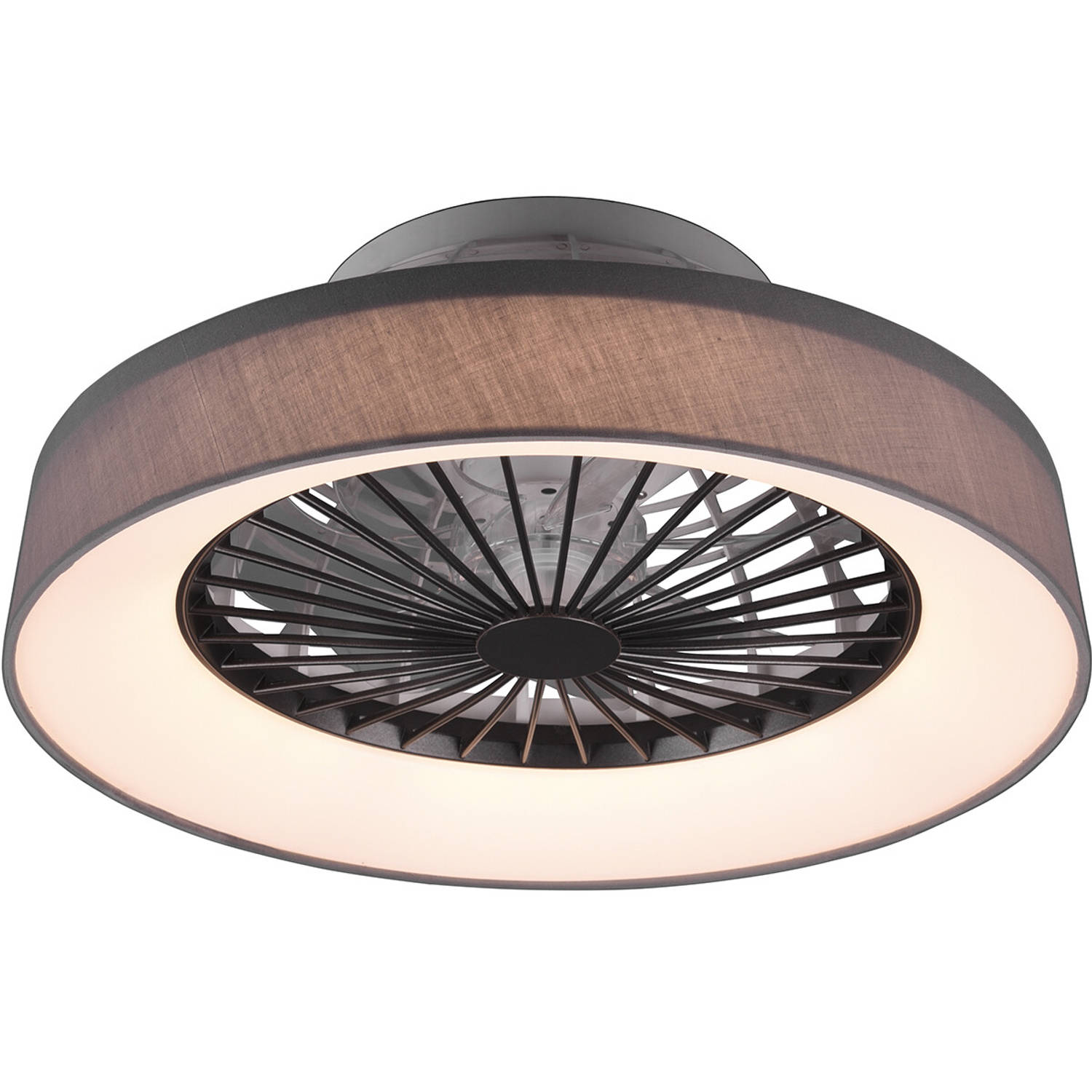 LED Plafondlamp met Ventilator Plafondventilator - Trion Farali - 30W - Aanpasbare Kleur - Afstandsbediening - Dimbaar | Blokker