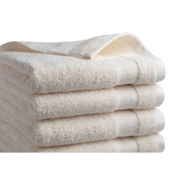 Seashell Hotel Collectie Handdoek - Crème - 3 stuks - 50x100cm