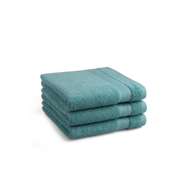 Seashell Hotel Collectie Handdoek - Jeans blauw - 3 stuks - 50x100cm