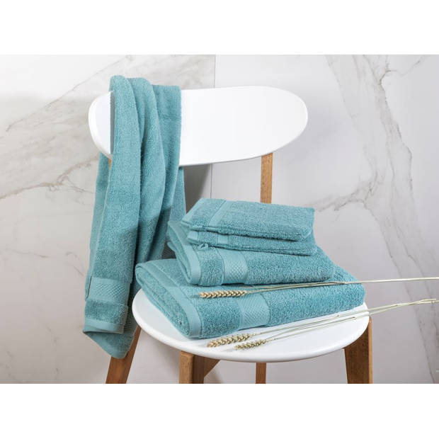 Seashell Hotel Collectie Handdoek - Jeans blauw - 3 stuks - 50x100cm