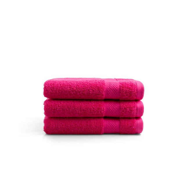 Seashell Hotel Collectie Handdoek - Roze - 3 stuks - 50x100cm