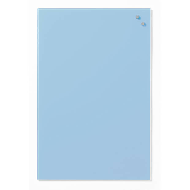 NAGA - Magnetisch Glasbord - Licht Blauw - 40 x 60 cm - Geschikt voor whiteboard markers