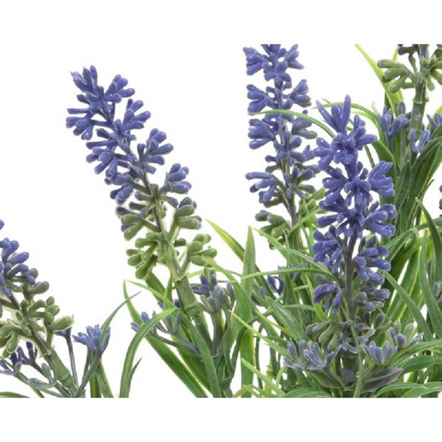 Decoris Lavandula/lavendel - kunstplant - 34 cm - Kunstplanten