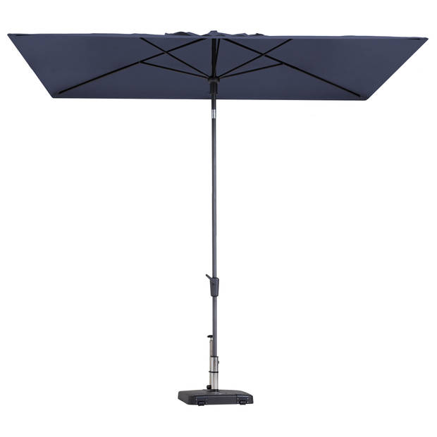 Mikros Safier blue stokparasol 300 x 200 cm