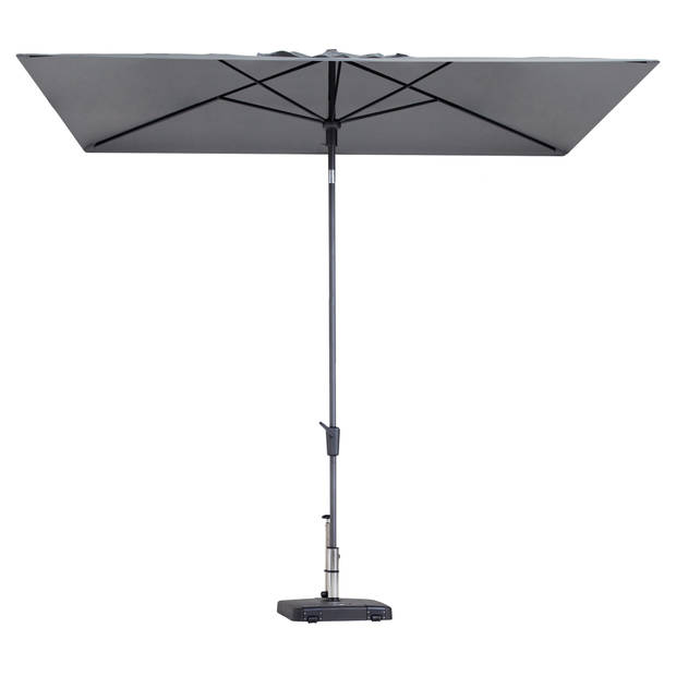 Mikros Light grey stokparasol 300 x 200 cm