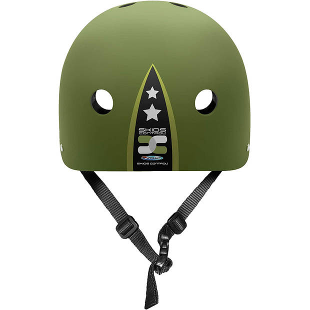 Stamp helm Skids Control Military junior EPS/ABS groen maat 54-60