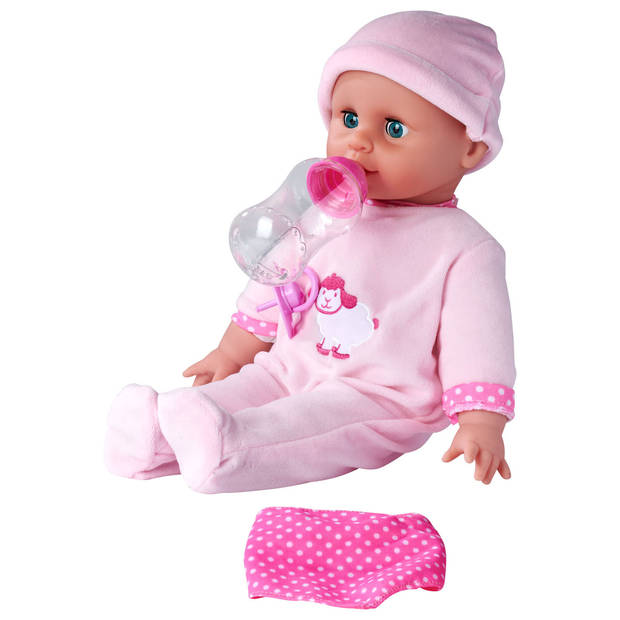 Simba babypop Laura met geluid junior 38 cm roze 3-delig