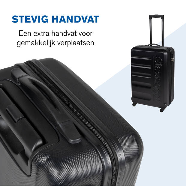 Slazenger Kofferset 3 Delig - Kofferset met Handbagage Trolley, Grote Koffer en Ruimbagage Koffer - Hardcase Koffer Set