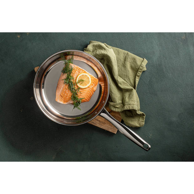 Sola Koekenpan Green Cooking Zilver - ø 20 cm - Zonder anti-aanbaklaag