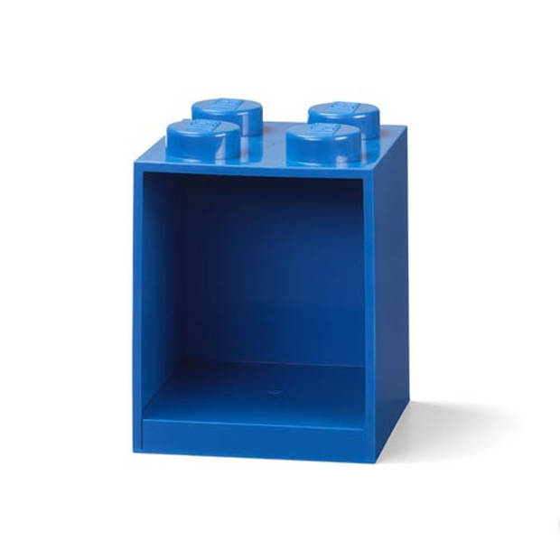 LEGO wandschap 4 noppen 16 x 16 x 21 cm polypropyleen blauw