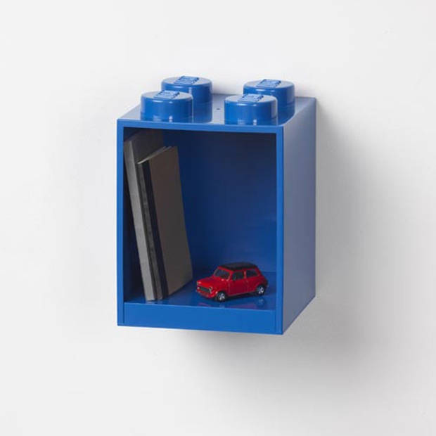 LEGO wandschap 4 noppen 16 x 16 x 21 cm polypropyleen blauw