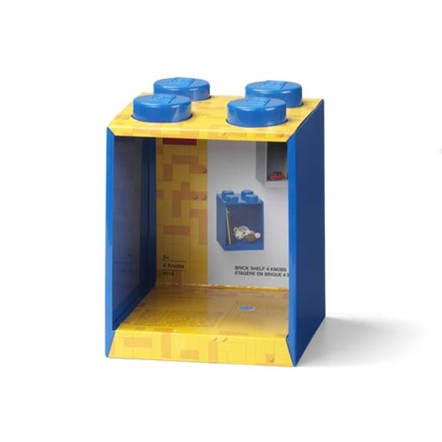 LEGO wandschap 4 noppen 16 x 16 x 21 cm polypropyleen blauw