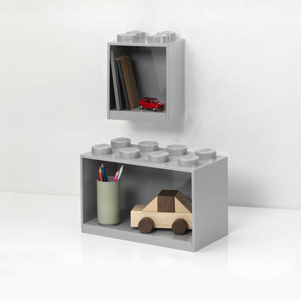 LEGO - Iconic Brick Plank Set, Grijs - Polypropyleen - LEGO
