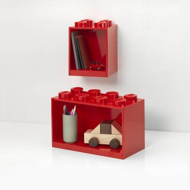 LEGO - Iconic Brick Plank Set, Rood - Polypropyleen - LEGO