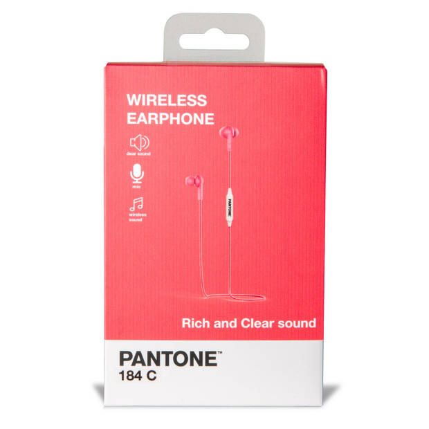 Celly oordopjes Pantone Bluetooth 3,5 mm-jack 64 cm rood