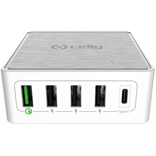 Celly - ProPower Powerstation USB 18W USB-C 60 Watt - Kunststof - Wit