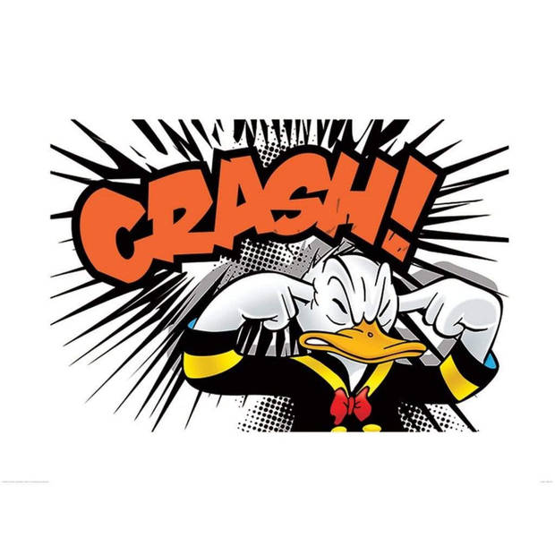 Kunstdruk Donald Duck Crash 80x60cm