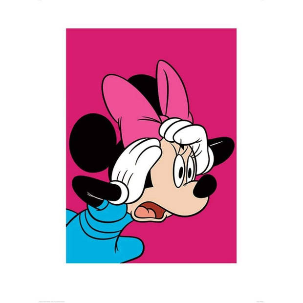 Kunstdruk Minnie Mouse Shocked 60x80cm