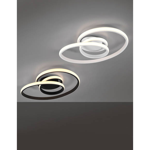 LED Plafondlamp - Plafondverlichting - Trion Sonso - 18.5W - Natuurlijk Wit 4000K - Dimbaar - Rond - Mat Wit - Aluminium
