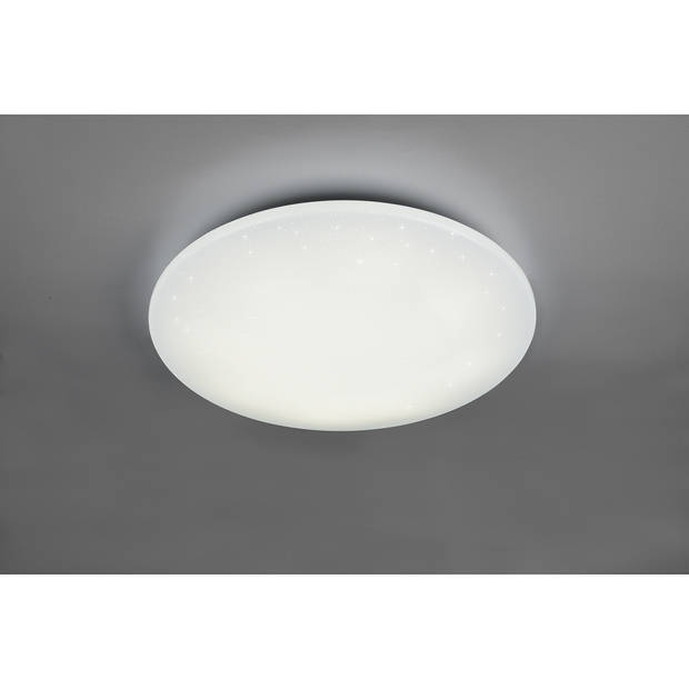 LED Plafondlamp WiZ - Smart LED - Trion Farlo - 32W - Aanpasbare Kleur - Dimbaar - Sterlicht - Rond - Mat Wit -