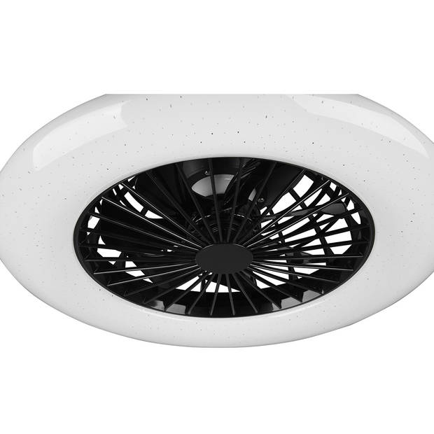 LED Plafondlamp met Ventilator - Plafondventilator - Trion Romina - 30W - Aanpasbare Kleur - Afstandsbediening - Dimbaar