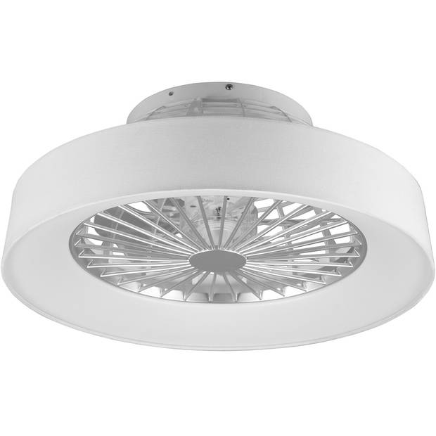 LED Plafondlamp met Ventilator - Plafondventilator - Trion Farali - 30W - Aanpasbare Kleur - Afstandsbediening - Dimbaar