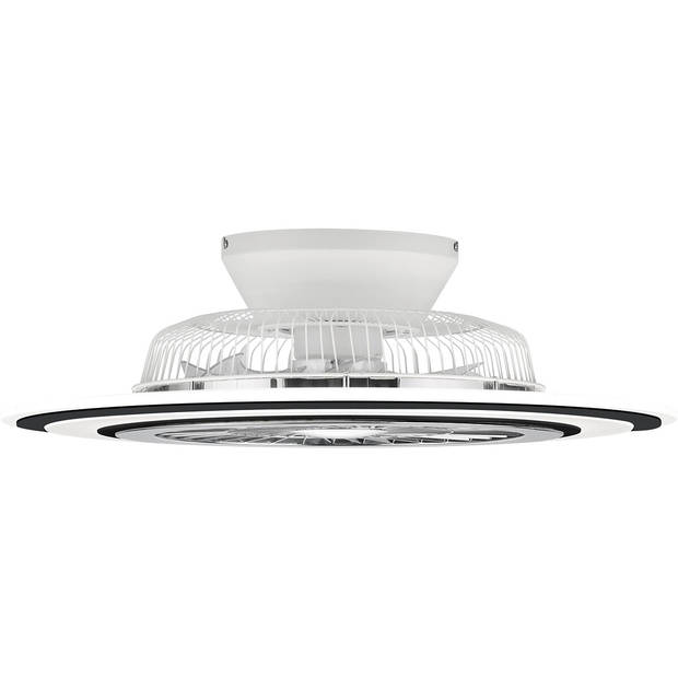 LED Plafondlamp met Ventilator - Plafondventilator - Trion Figon - 36W - Afstandsbediening - Aanpasbare Kleur - Dimbaar