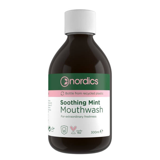 Nordics mondwater Soothing Mint 300 ml transparant