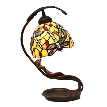 Clayre & Eef Tafellamp Tiffany 28*20*40 cm E14/max 1*25W 5LL-6096