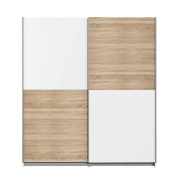 FINLANDEK ULOS garderobe in eigentijdse stijl met eiken en wit decor - L 170,3 cm