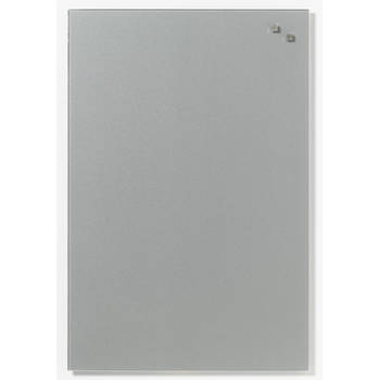 NAGA - Magnetisch Glasbord - Zilver - 40 x 60 cm - Geschikt voor whiteboard markers