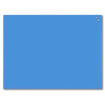NAGA - Magnetisch Glasbord - Kobalt Blauw - 60 x 80 cm - Geschikt voor whiteboard markers