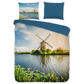 Good Morning Dekbedovertrek WINDMILL 240x200/220 cm meerkleurig