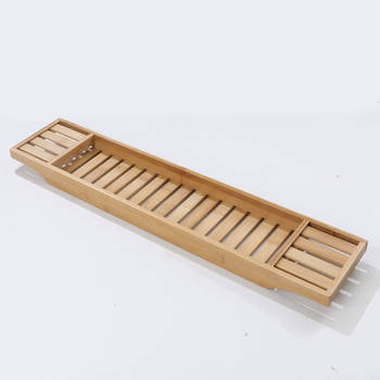 Decopatent® Badrekje voor over bad - 70 cm - Bamboe hout - Badrek -
