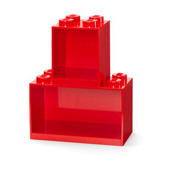 LEGO - Iconic Brick Plank Set, Rood - Polypropyleen - LEGO