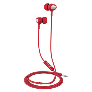 Celly oordopjes UP500 In Ear 3,5 mm audiojack 120 cm rood