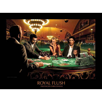 Kunstdruk Royal Flush Chris Consani 80x60cm