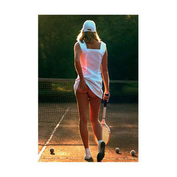 Kunstdruk Tennis Girl 60x80cm