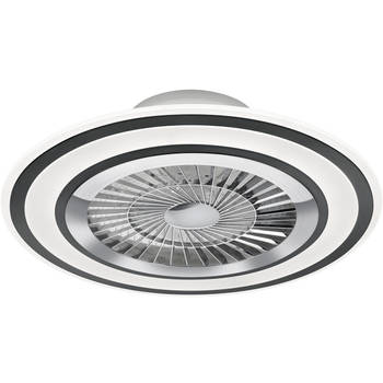 LED Plafondlamp met Ventilator - Plafondventilator - Trion Figon - 36W - Afstandsbediening - Aanpasbare Kleur - Dimbaar