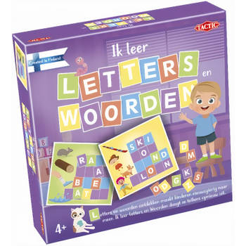 Tactic leerspel letters en woorden junior karton paars 119-delig