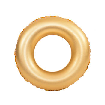 Gebor - Grote Opblaas Band – Opblaasbare Zwemring – Goud – Opblaasbaar – Zwemmen – Inflatable – PVC – 90cm