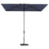 Mikros Safier blue stokparasol 300 x 200 cm