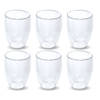 OTIX Dubbelwandige Glazen - Koffietassen - Koffieglazen - 6 stuks - Transparant - 300ml - Glas