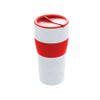 Koziol - Herbruikbare Koffiebeker met Deksel, 0.7 L, Organic Rood - Koziol Aroma To Go XL