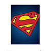 Kunstdruk DC Comics Superman Symbol 60x80cm