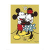 Kunstdruk Mickey and Minnie Mouse True Love 60x80cm