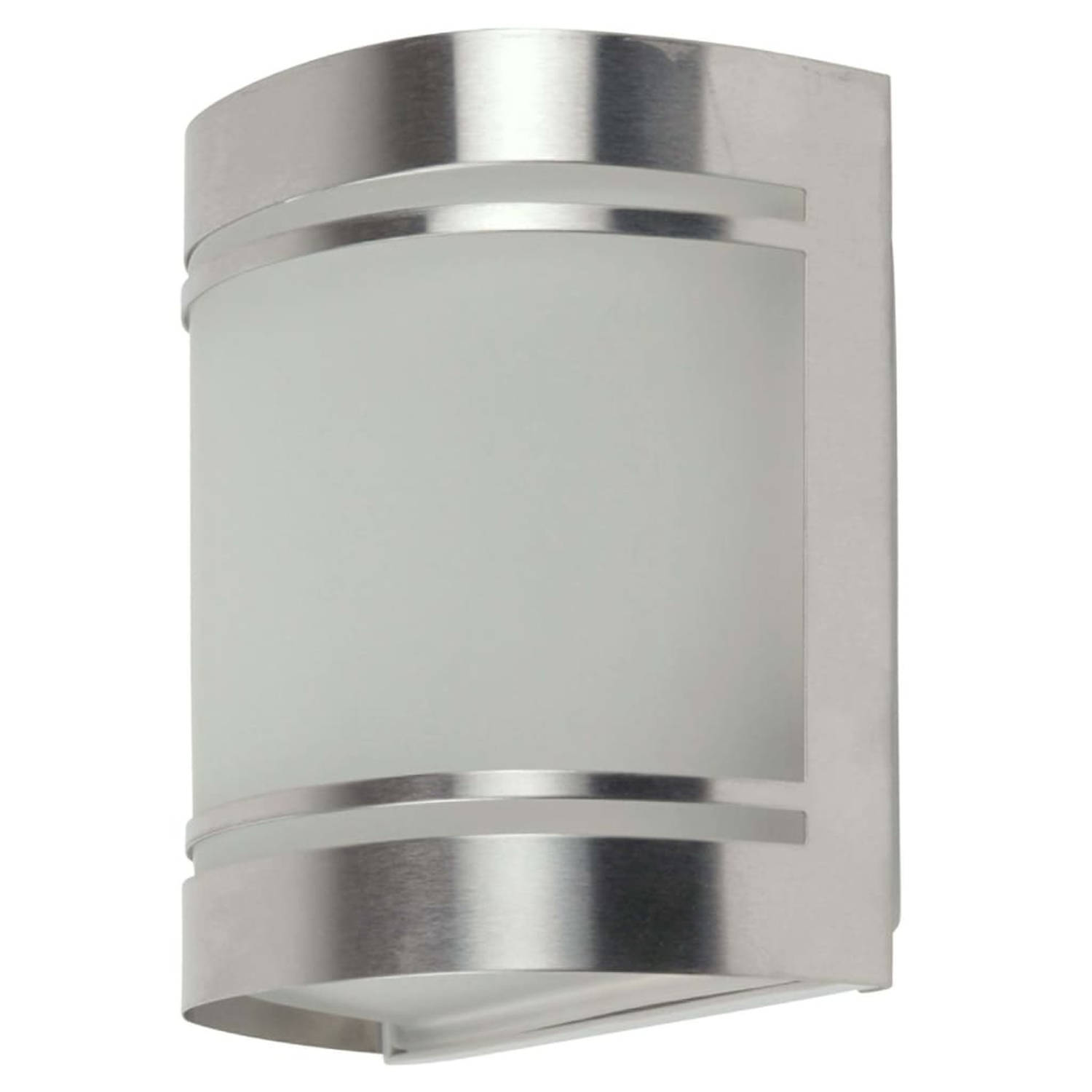 Smartwares Muurlamp voor buiten 14x16,5x10,5 cm zilverkleurig