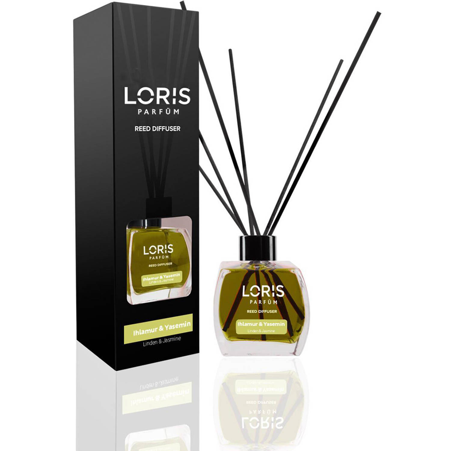 LORIS - Parfum - Geurstokjes - Huisgeur - Huisparfum - Linden & Jasmine - 120ml