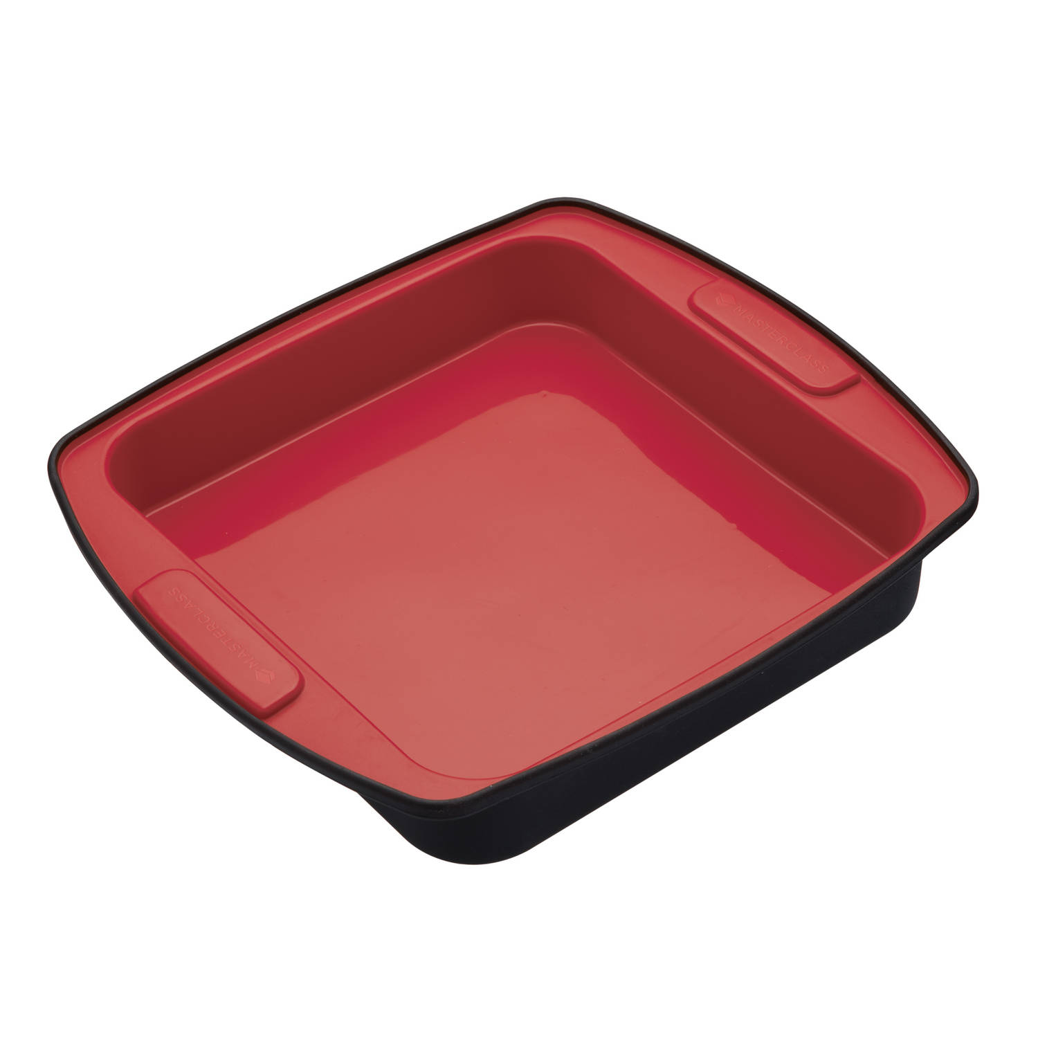MasterClass bakvorm vierkant 23 23 siliconen rood/zwart | Blokker