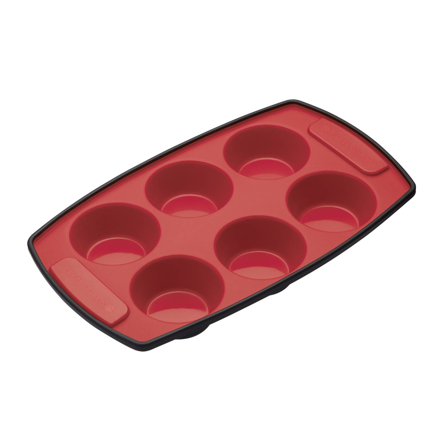 Masterclass Bakvorm Muffins 30 X 18 Cm Siliconen Zwart/rood